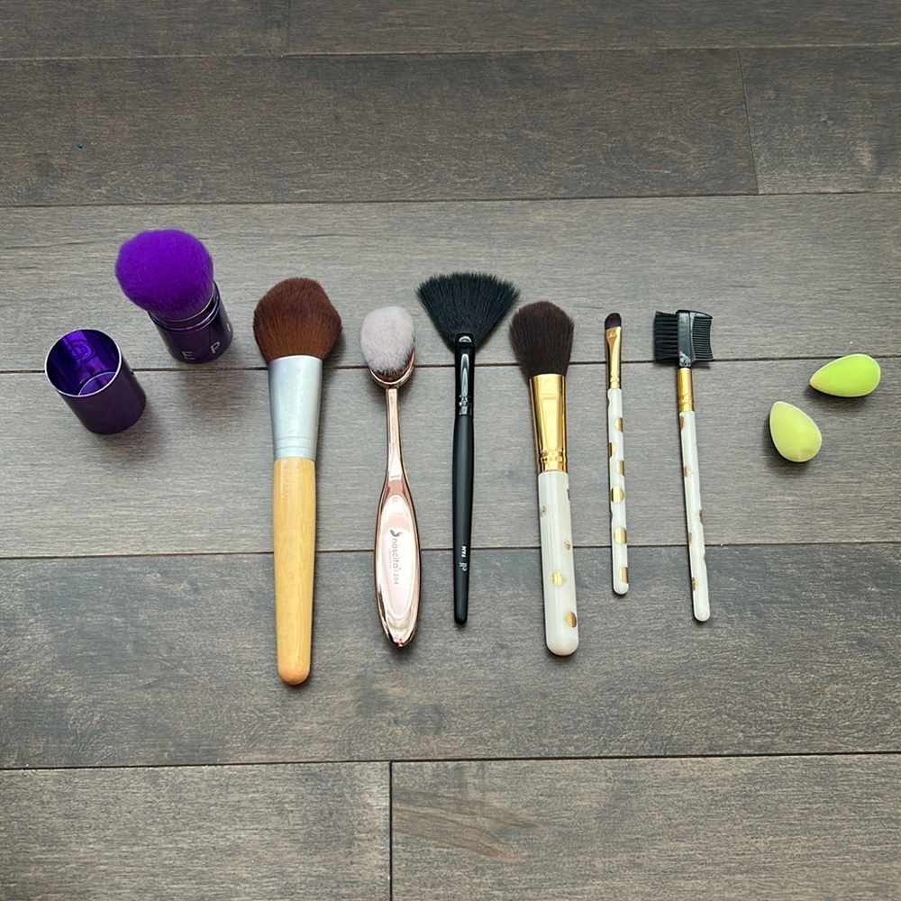 Makeup Brush Bundle, Cosmetics, Sephora, EcoTools, Elf, Nascita, Beauty Tools